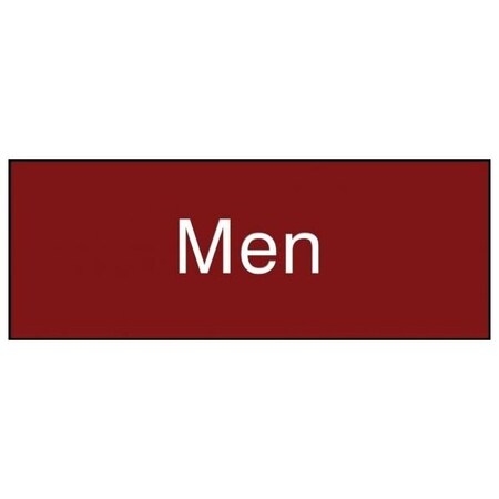 Accuform 8 in W x 3 in H, Engraved Plastic PSG818MR